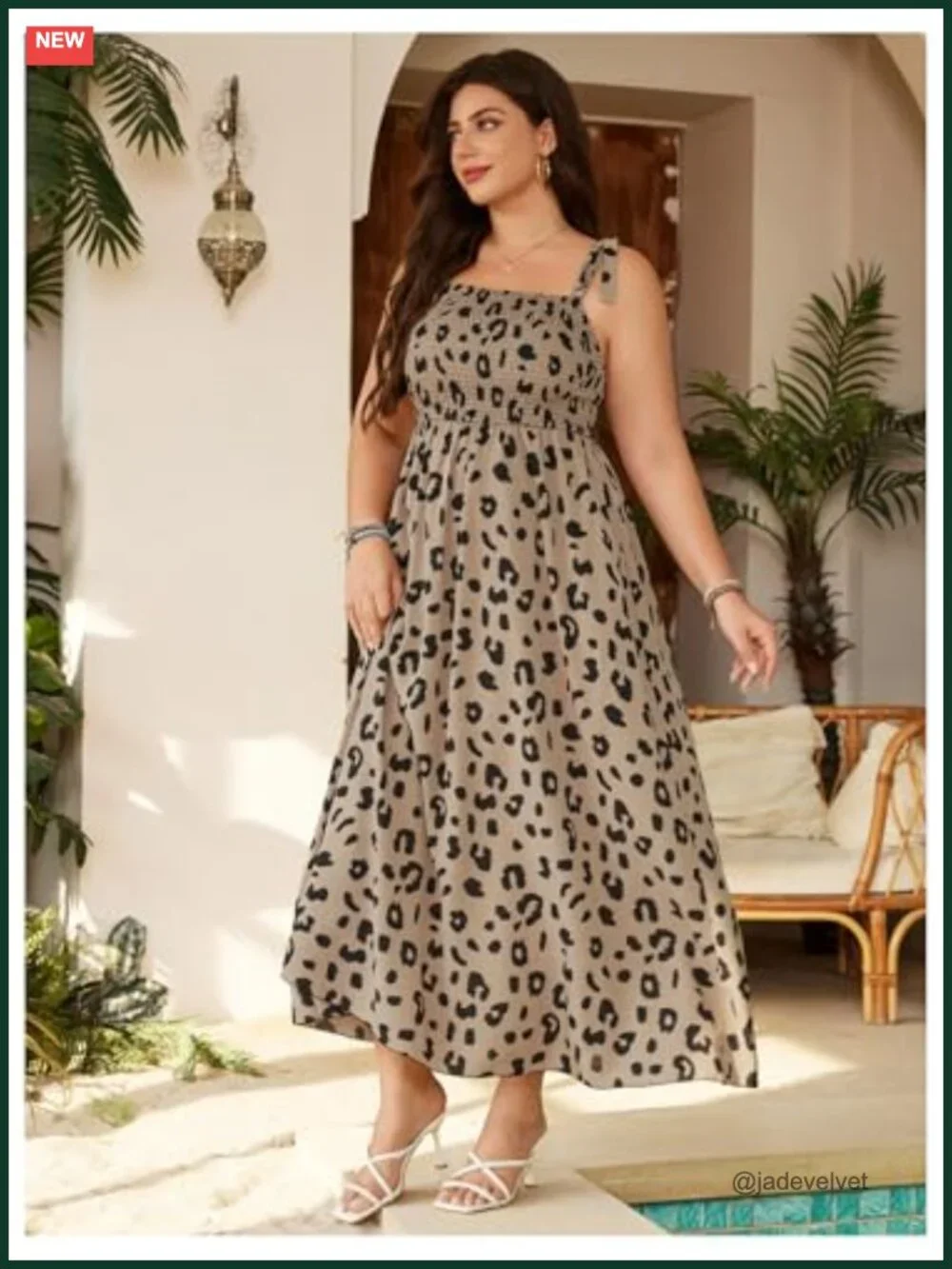 Womens Bohemian Floral Maxi Dress Spaghetti Strap Square Neck Ruffle Tie Back